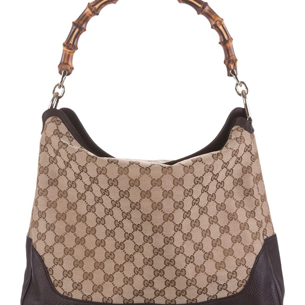 GUCCI DIANA BAMBOO SHOULDER BAG- EUC